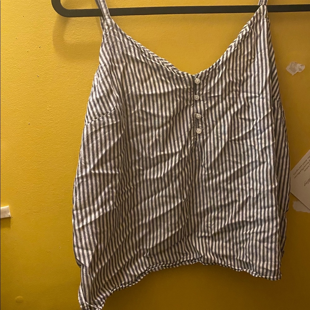 Pinstripe crop top